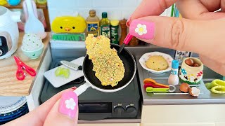 ReMent Mini kitchen Toys Fried rice ❤️ Miniature Cooking ASMR [upl. by Tebzil]