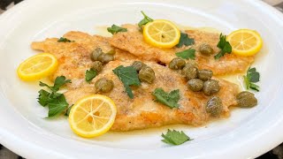 PICCATA DI POLLO chicken piccata made in Italy in 15 minutes [upl. by Acinorev]