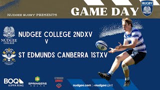 2024 Nudgee College 2nd XV v St Edmunds Canberra 1st XV [upl. by Nahem603]