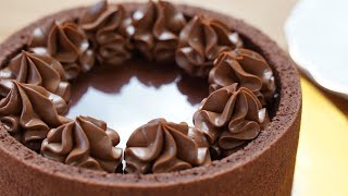 커피 초코 무스케이크  Coffee Chocolate Mousse Cake Recipe  Chocolate Biscuit Joconde [upl. by Nola]