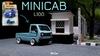 Matcbox custom subaru sambar converted to mitsubishi l100  minicab [upl. by Ahsyak]