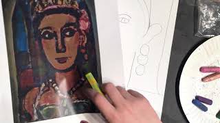 Third Grade Georges Rouault Artist Appreciation Arts Attack Lesson Part II of II [upl. by Herzog]