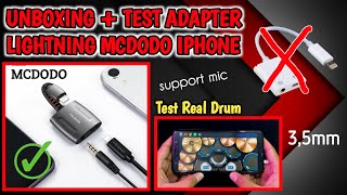 ADAPTER IPHONE LIGHTNING MC DODO TEST REAL DRUM  RECOMMENDED [upl. by Bencion716]