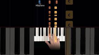 Play piano like a PRO with only 6 notes 🎵 shorts pianotutorial [upl. by Yenruogis]