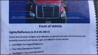 2022 Pre Trip Inspection Read Along Freightliner CDL Training [upl. by Atalie]