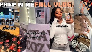 PREP FOR FALL W ME 🍂🧸 fall nails new hair starbucks new room decor\bedding ✰ [upl. by Crary]