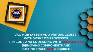 VAG MQB SYSTEM VDO VIRTUAL CLUSTER WITH V850 3525 PROCESSORPIN CODE AND CS READING [upl. by Anitsua]