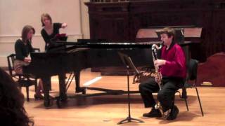 Mozart Bassoon Concerto Mvt I on Bass Clarinet [upl. by Ermina782]