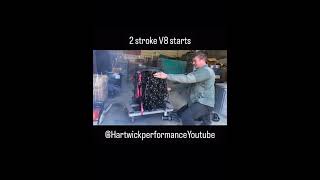 2 stroke V8 running 2stroke v8 engine [upl. by Eelyak]