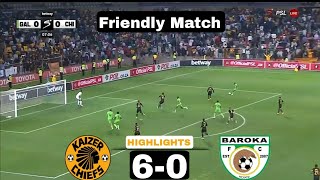 HUGE WINNING ▪︎ Kaizer Chiefs vs Baroka FC 60 Club Friendly Match  Dortey HATTRICK [upl. by Nihi]