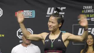 Zhang Weili vs Amanda Lemos Final Faceoff Ahead of UFC 292 [upl. by Elison]