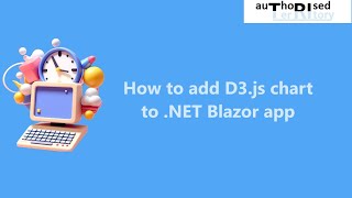 How to add D3js chart to NET Blazor app [upl. by Akoyn]