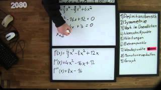 Funktionsuntersuchung Beispiel 2 Teil 4 Kurvendiskussion  Mathematik  Analysis [upl. by Anailuj]