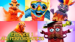 Season 11  Episode 1 Performances  THE MASKED SINGER US [upl. by Annej]