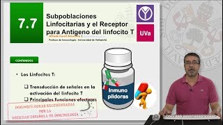 77 SUBPOBLACIONES LINFOCITARIAS Y EL RECEPTOR PARA ANTÍGENO DEL LINFOCITO T [upl. by Ahsirtap]