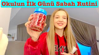 Okulun İlk Günü Sabah Rutini Vlog Ecrin Su Çoban [upl. by Jaclyn]