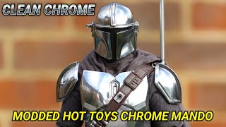 MODIFIED HOT TOYS CHROME MANDALORIAN FIGURE [upl. by Annaig209]