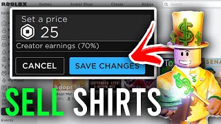 How To Sell Clothes On Roblox  Full Guide [upl. by Bambie]