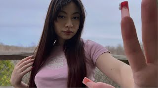 ASMR Outside  Hand Movements Dry Hand Sounds Nail Tapping No Talking [upl. by Diad332]