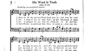 1950 Song 07  His Word Is Truth 2024 Piano Recording [upl. by Lekim]