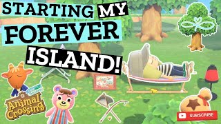 Animal Crossing New Horizons ACNH Starting my Forever Island [upl. by Nevad]