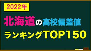 2022年 北海道高校偏差値ランキングtop150 [upl. by Fadas]