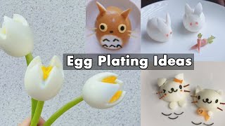 10 Egg Plating Ideas  How to Garnish Hard Boiled Egg Dishes That Look Attractive and Appetizing [upl. by Annayi]