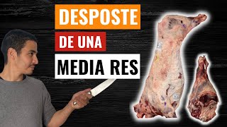 DESPOSTE de MEDIA RES Paso a paso  Carnicería [upl. by Hadeehuat889]