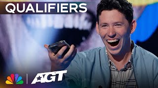 Comedian Ahren Belisle brings his FUNNIEST performance yet  Qualifiers  AGT 2023 [upl. by Eahs]