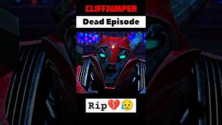 Cliffjumper Dead Episode  😥💔  tfp  season  1 episode  1   movies amp cartoons  clips edits 🔥 [upl. by Namor534]