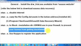 Installation of Ease US Data Recovery with Activation Code  Ease US Data Recovery with Crack [upl. by Aiza784]