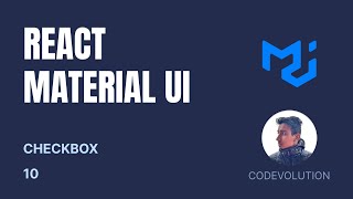 React Material UI Tutorial  10  Checkbox [upl. by Analise615]