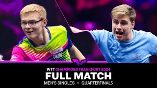 FULL MATCH  Felix Lebrun vs Truls Moregard  MS QF  WTTFrankfurt 2024 [upl. by Nagyam682]