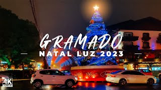 Gramado Natal Luz 2023  Walking Tour [upl. by Trillbee634]