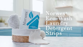 Norwex EcoWash Laundry Detergent Strips [upl. by Eeldivad308]