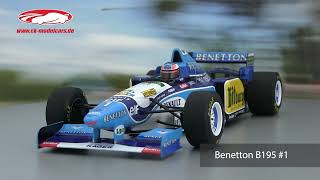 ckmodelcarsvideo M Schumacher Benetton B195 1 Sieger Europa GP F1 Weltmeister 1995 Minichamps [upl. by Gessner]