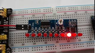 CD4017 and NE555 LED Chaser Circuit [upl. by Eciruam]