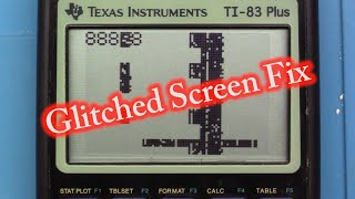 Ti 83 Plus Calculator Glitchy Screen Repair [upl. by Esiuole987]