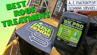 Using GK Pro Biocide And Dose Demon Dosatron To Treat Roof Moss And Algae [upl. by Eyahs325]