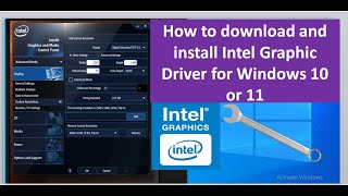 How to download and install Intel Graphic Driver for Windows 10 or 11 [upl. by Deonne]