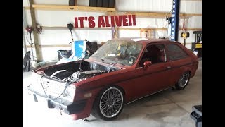 V8 Chevette Update Video and 1st Start [upl. by Edualc]