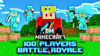 Minecraft Dominators 100 Player Battle Royale Tournament PSD1 DentaHindi69 LivingLegendOP [upl. by Ellehcyt]