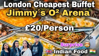 London Cheapest Buffet  Jimmy’s O2 Arena  Buffet under £20 [upl. by Eidnak]