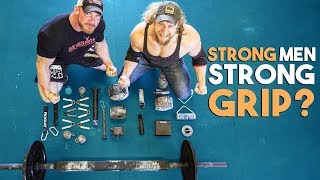 CHAMPION STRONGMAN vs GRIP STRENGTH GAUNTLET [upl. by Seiber517]