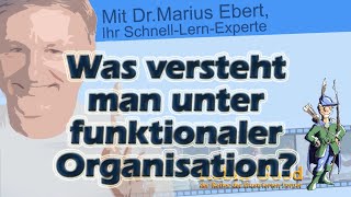 Was versteht man unter funktionaler Organisation [upl. by Paris]