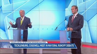 Tecklenburg Cogswell meet in mayoral runoff debate [upl. by Keeton]