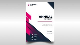 Annual Report  Brochure Design in Affinity Designer 17 [upl. by Nipsirc433]