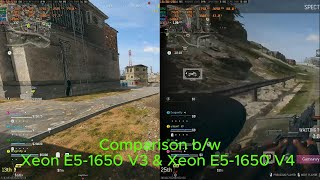 Comparison between Xeon E51650 V3 and Xeon E51650 V4 Warzone 3 Gameplay RX 5500XT 32GB 2400MHz [upl. by Ylicic]