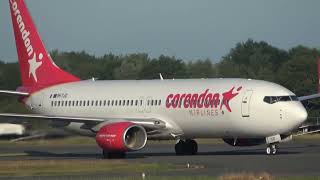 Corendon Airlines Europe B737800 Groningen Airport Eelde [upl. by Nnylireg]