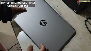 HP 15S DU1034TU SSD and RAM upgrade option  NegiTechnology 2024 [upl. by Troy]